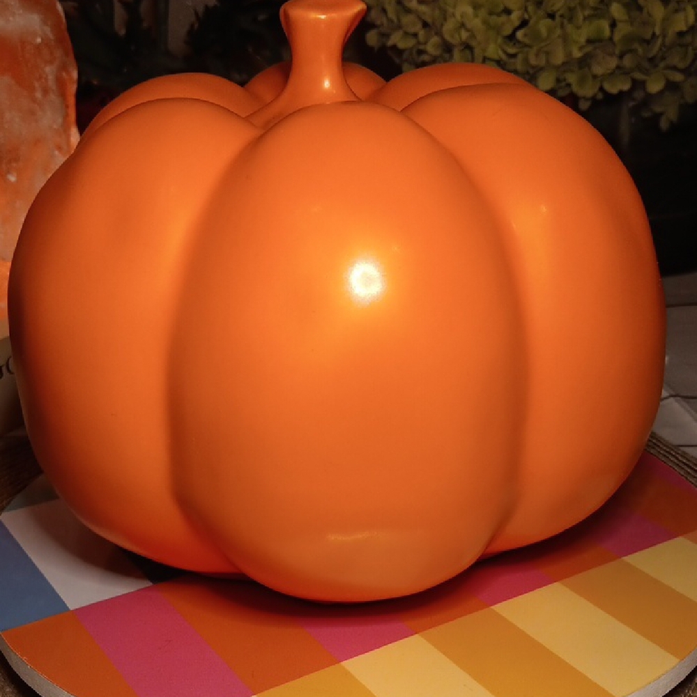 Rae Dunn Orange Trick or Treat Pumpkin - Picture 3 of 4